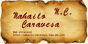 Mahailo Čaraveša vizit kartica